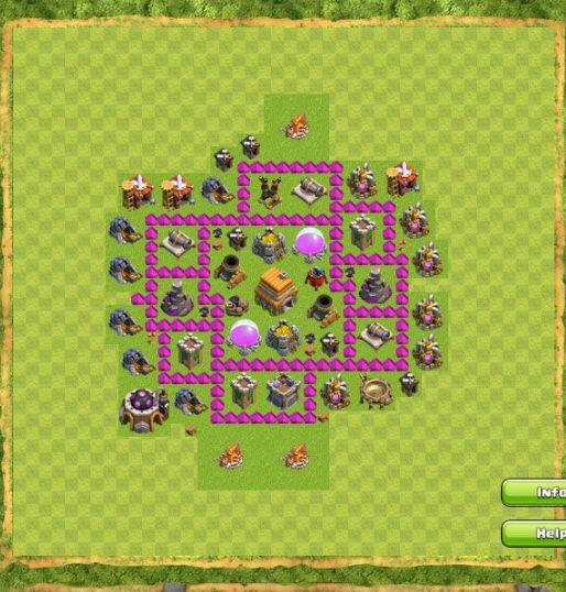 Best Top Design  Base COC TH 6