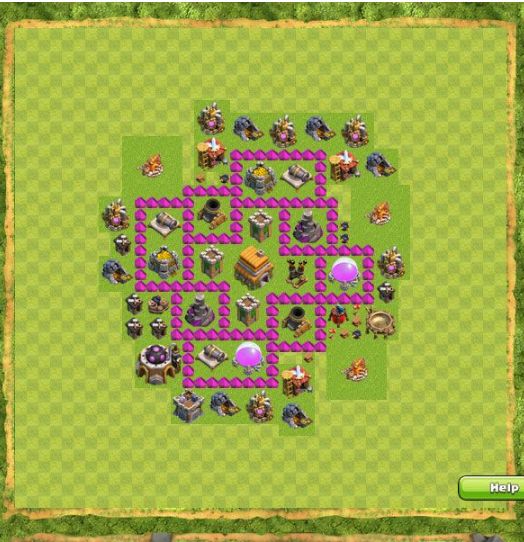 Best Top Design  Base COC TH 6
