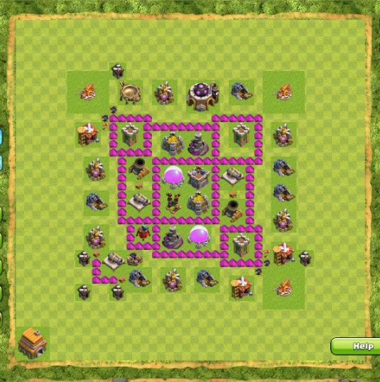 Best Top Design  Base COC TH 6
