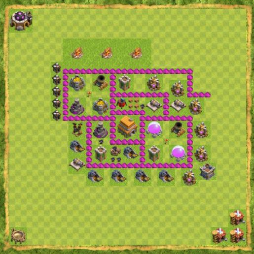 Best Top Design  Base COC TH 6