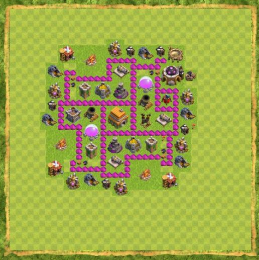Best Top Design  Base COC TH 6