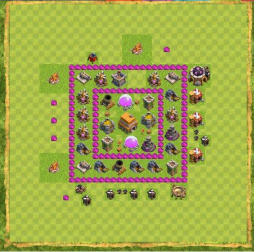 Best Top Design  Base COC TH 6
