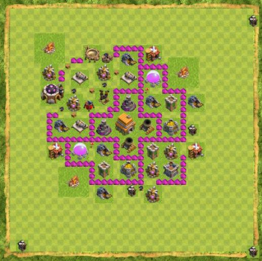 Best Top Design  Base COC TH 6