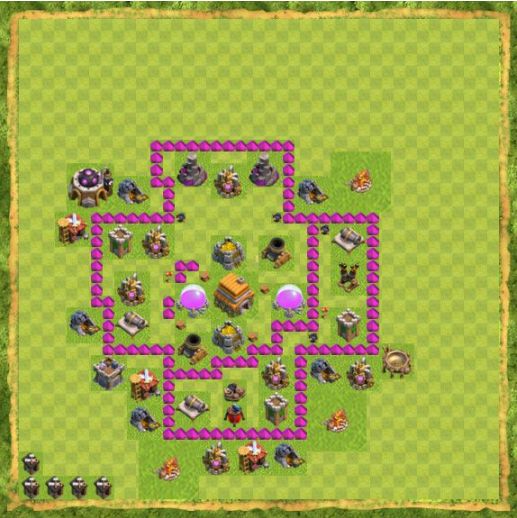 Best Top Design  Base COC TH 6