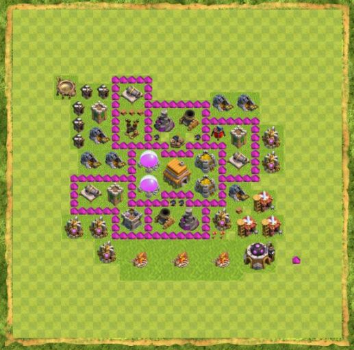 Best Top Design  Base COC TH 6