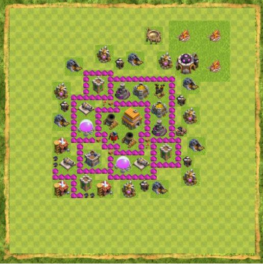 Best Top Design  Base COC TH 6
