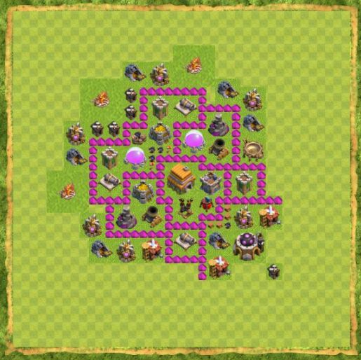 Best Top Design  Base COC TH 6