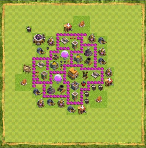 Best Top Design  Base COC TH 6