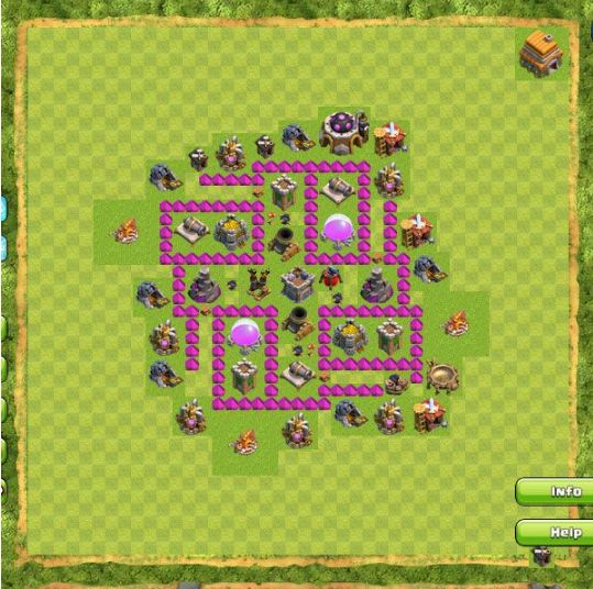 Best Top Design  Base COC TH 6