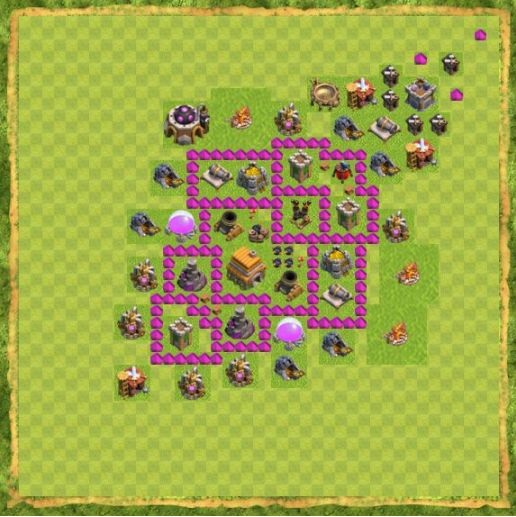 Best Top Design  Base COC TH 6