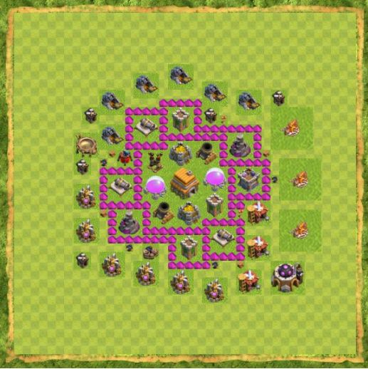 Best Top Design  Base COC TH 6