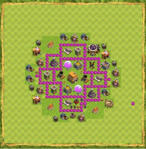 Best Top Design  Base COC TH 6