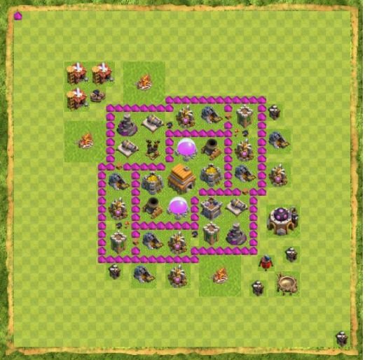 Best Top Design  Base COC TH 6