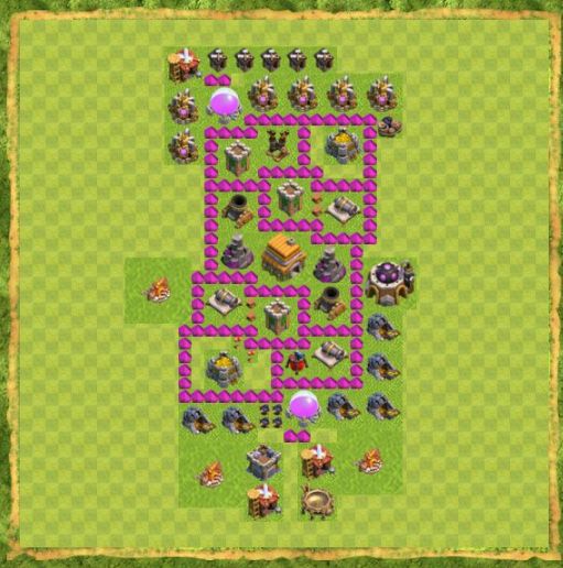 Best Top Design  Base COC TH 6