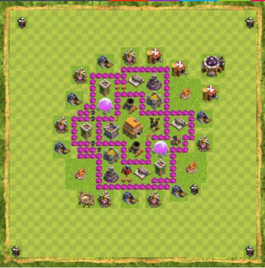 Best Top Design  Base COC TH 6