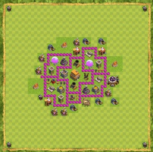 Best Top Design  Base COC TH 6
