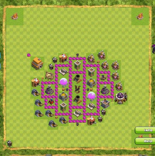Best Top Design  Base COC TH 6