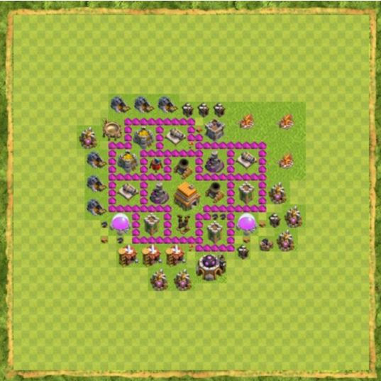 Best Top Design  Base COC TH 6