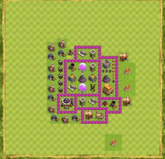 Best Top Design  Base COC TH 6