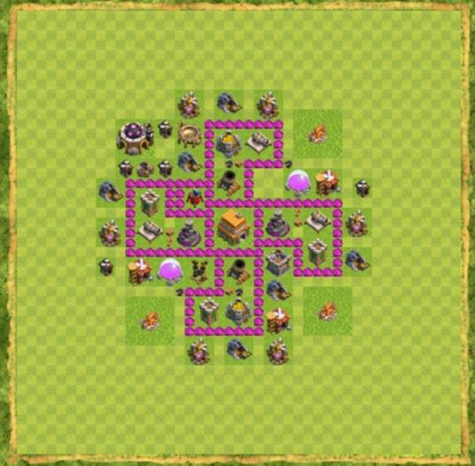 Best Top Design  Base COC TH 6