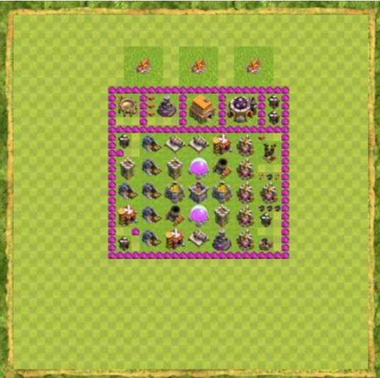 Best Top Design  Base COC TH 6