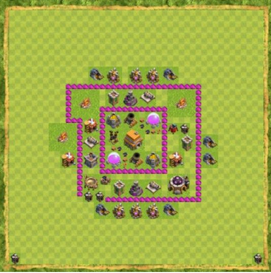 Best Top Design  Base COC TH 6