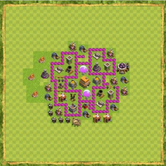 Best Top Design  Base COC TH 6