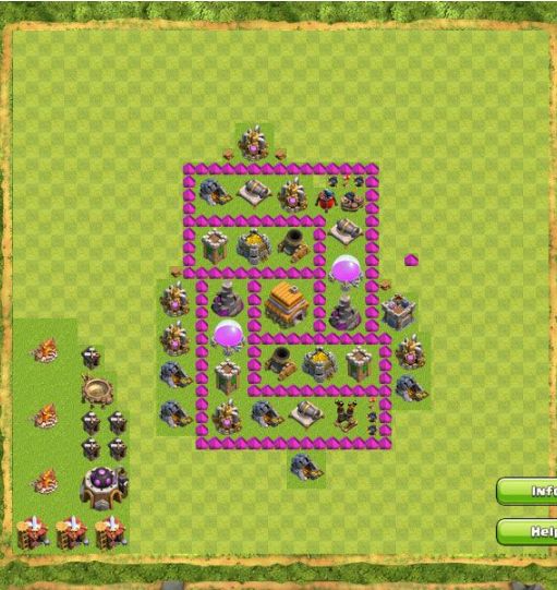 Best Top Design  Base COC TH 6