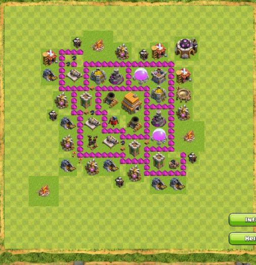 Best Top Design  Base COC TH 6