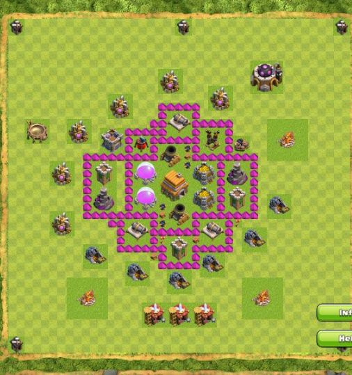 Best Top Design  Base COC TH 6