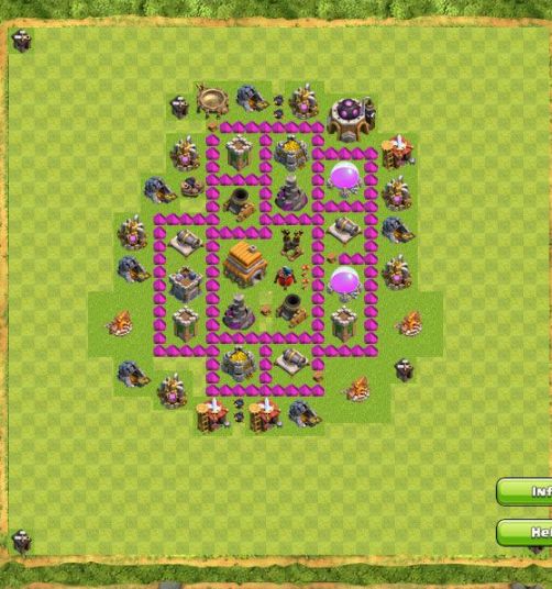 Best Top Design  Base COC TH 6