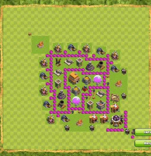 Best Top Design  Base COC TH 6
