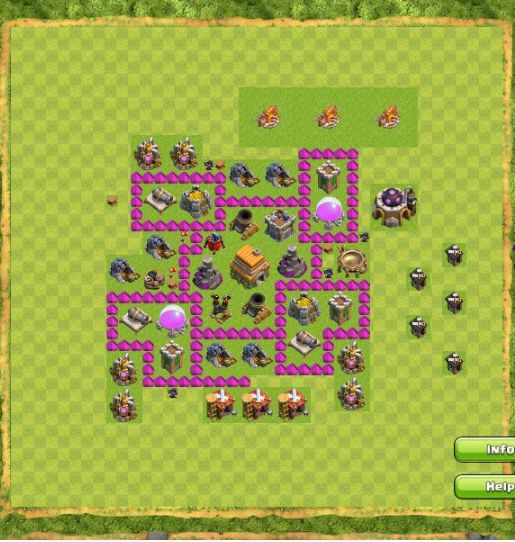 Best Top Design  Base COC TH 6