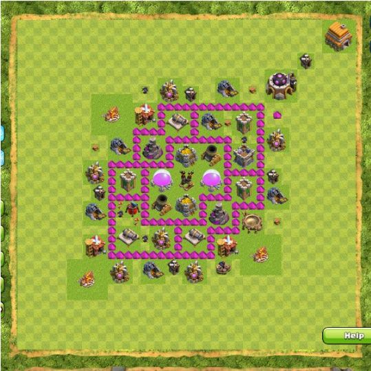 Best Top Design  Base COC TH 6