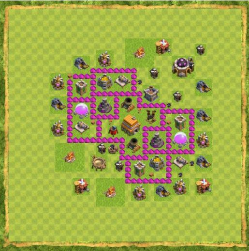 Best Top Design  Base COC TH 6