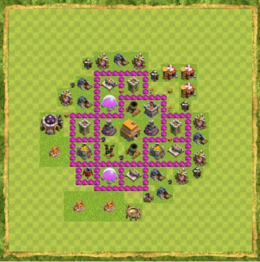 Best Top Design  Base COC TH 6