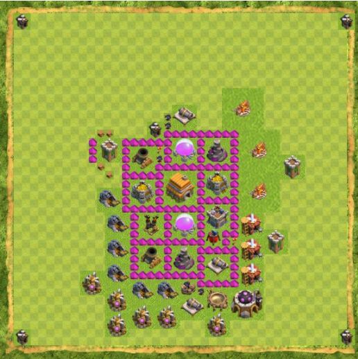 Best Top Design  Base COC TH 6