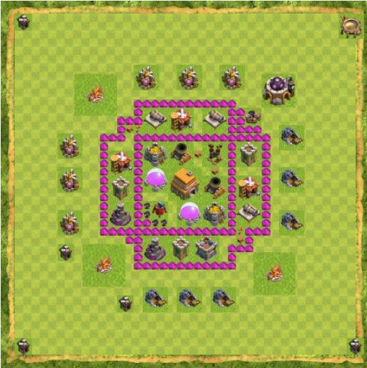 Best Top Design  Base COC TH 6