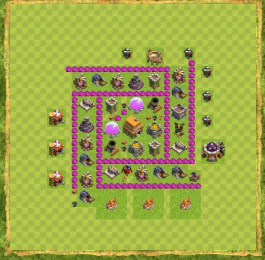 Best Top Design  Base COC TH 6