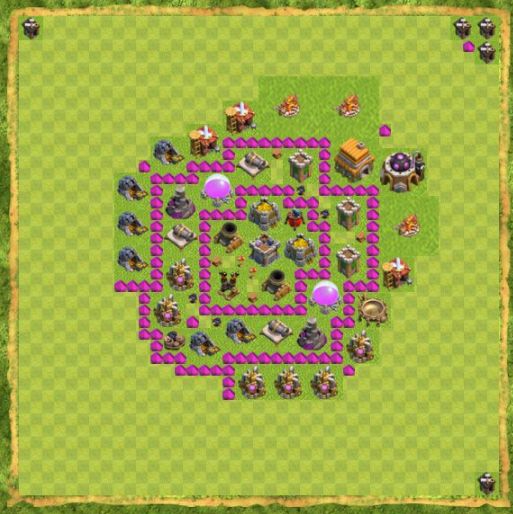 Best Top Design  Base COC TH 6