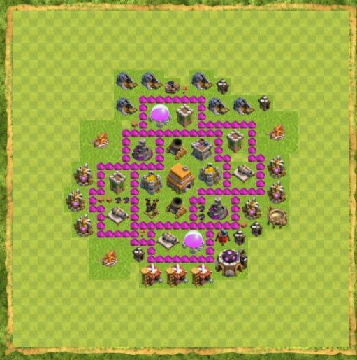 Best Top Design  Base COC TH 6