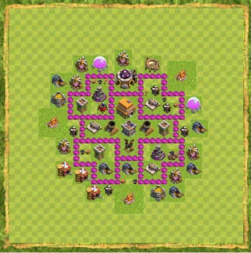 Best Top Design  Base COC TH 6