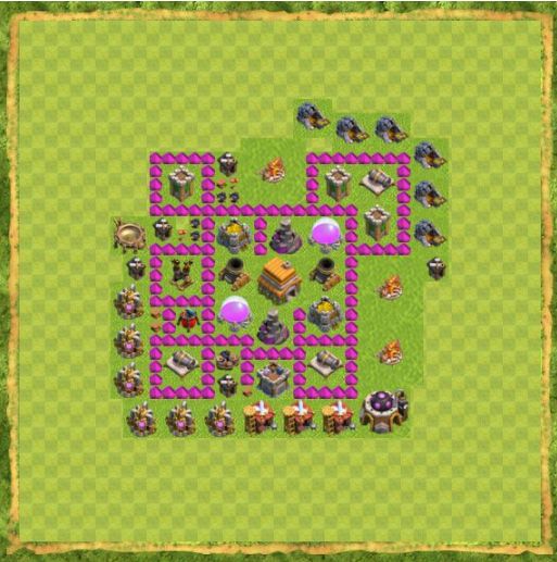 Best Top Design  Base COC TH 6