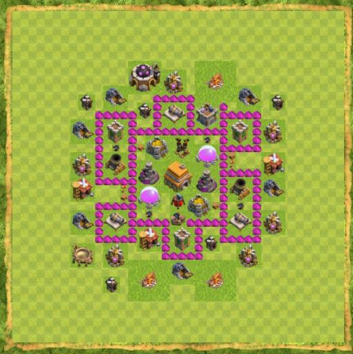 Best Top Design  Base COC TH 6