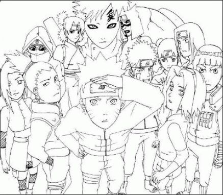 drawing easy uzumaki and friends