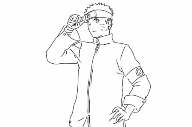drawing easy uzumaki and friends