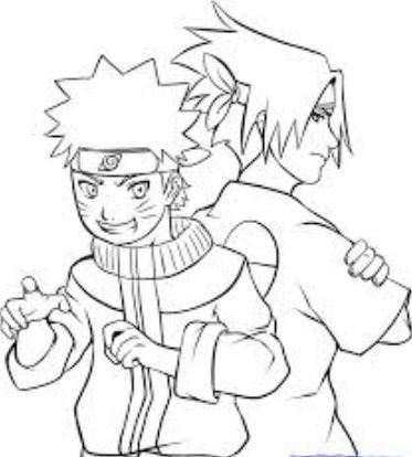 drawing easy uzumaki and friends