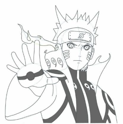 drawing easy uzumaki and friends