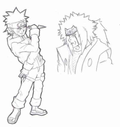 drawing easy uzumaki and friends