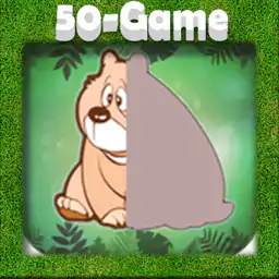 Animals match puzzle game kids